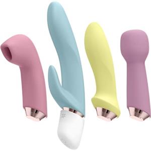 Satisfyer Set di Vibratori Satisfyer Marvelous Four | 4 pezzi di sex toys per donne inclusi quattro Satisfyer | Best Of dei Sex Toys | Set di vibratori erotici | Stimolazione impermeabile (IPX7)