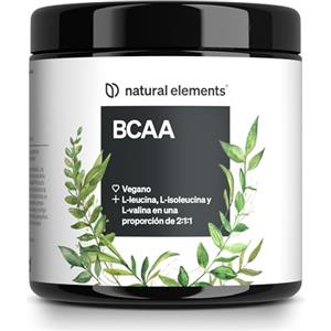 natural elements BCAA - 360 capsule in piccolo formato - amminoacidi essenziali leucina, isoleucina e valina - vegano, ad alto dosaggio, senza additivi - aminoacidi ramificati - testato in laboratorio
