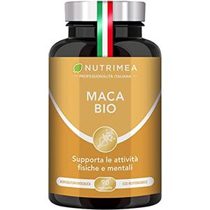 Laboratoires Nutrimea Maca Peruviana Biologica Forte | Estratto 100% Puro e Naturale | Integratore 1500 mg | Tono, Vigore ed Energia | Per Uomo e Donna | 90 Capsule | Nutrimea