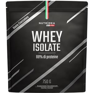 Laboratoires Nutrimea Proteine Whey in Polvere | Gusto Cioccolato | Crescita e Recupero Muscolare | BCAA e EAA | 750 g | 30 Dosi | Nutrimea