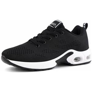 Hitmars Scarpe Running Donna Scarpe da Ginnastica Scarpe da Corsa per Camminare Sneakers Donna Palestra Fitness Cuscino d'Aria 2 Nero 41