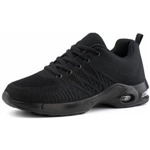Hitmars Scarpe Running Donna Scarpe da Ginnastica Scarpe da Corsa per Camminare Sneakers Donna Palestra Fitness Cuscino d'Aria 1 Nero 41