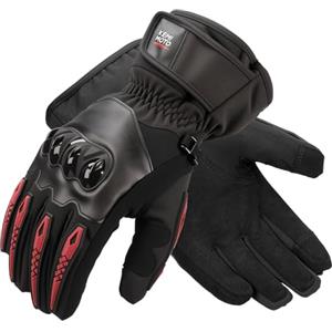 KEMIMOTO Guanti Moto Invernali Uomo Donna, Caldi Guanti Moto Antivento con Funzione Touchscreen per Motociclismo, Sci, Ciclismo, Campeggio