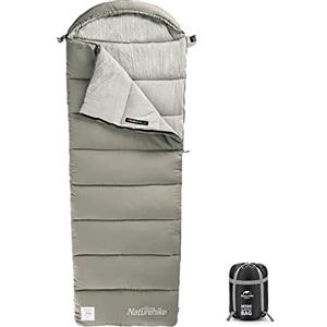 Naturehike Sacco a pelo in Cotone con Cappuccio Sacco a pelo a Busta per Zaino in Spalla, Escursionismo, Campeggio, Interno ed Esterno (Verde M300)