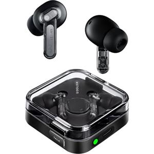 Nothing Ear (3) Auricolari Wireless In-Ear, Cancellazione Adattiva del Rumore, Audio Hi-Res compatibile con LDAC, Super Mic, IP54, Ricarica Rapida, 22 Ore di Autonomia, Android e iOS - Nero