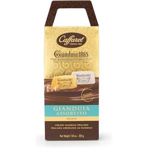 Caffarel Gianduia 1865 Cioccolatini Gianduiotti Assortiti, Sacchetto da 200g