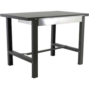 Simon Rack Banco da lavoro per officina, capacità di carico 600 kg, 830x1200x730 mm, Ripiano per cassetti, Tavolo da lavoro fai da te, Antracite - BT6