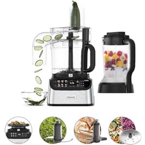 Kenwood MultiPro OneTouch FDM73.480SS, Robot da Cucina Multifunzione con 8 Accessori in Dotazione, Velocità Variabile, Bilancia Integrata, Lavabile in Lavastoviglie, 1000W, Argento