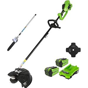 Greenworks 40V Decespugliatore a Batteri+ + Accessorio Potatore