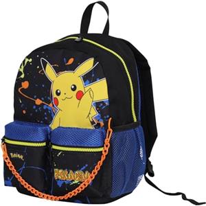 Seven Zaino Scuola Pokemon,Asilo e Tempo Libero, Blu e Giallo, Bambini e ragazzi, Con doppio taschino frontale