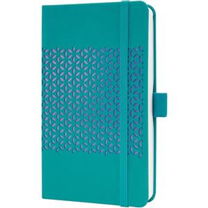 SIGEL J5214 Jolie Agenda settimanale 2025, copertina rigida, 9,5 x 15 cm, 174 pagine, turchese