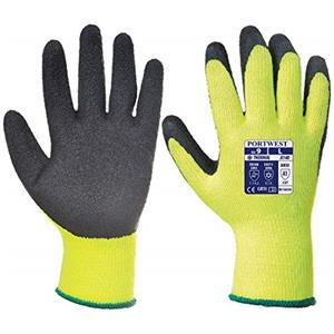Portwest Guanto Grip Termico, Colore: Giallo, Taglia: M, A140BKRM