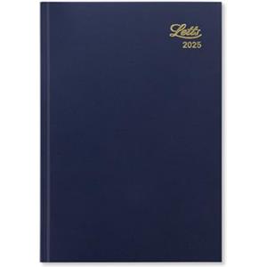 Letts of London - Agenda 2025 standard, formato A5, visualizzazione settimanale, colore: blu