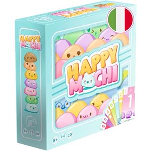 Asmodee - Happy Mochi - Italiano - Gioco di carte carino da giocare con tutta la famiglia, gioco illustrato a mano con design kawaii, a partire dagli 8 anni per 2-6 giocatori, 20 minuti