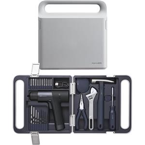 HOTO Set Attrezzi Completo con Trapano Elettrico 12V, Avvitatore a Batteria Brushless 30 Nm con Display LED, Trapano a Batteria Potente e Pratico, Ideale per Fai da Te e Riparazioni Domestiche