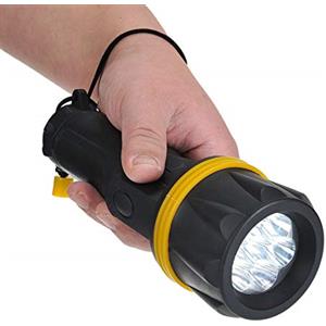 Portwest PA60YBR Torcia in Gomma a LED, Giallo/Nero
