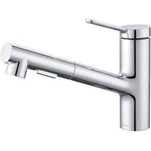 Kelleria Rubinetto Cucina ad Alta Pressione con Doccia Estraibile, Miscelatore Lavello Cucina, Rubinetto Monocomando per Lavello Cucina Girevole a 120°, Risparmio Idrico, Incluso Accessori, Cromato