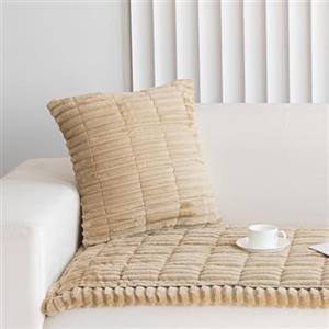 GKXLH - Federa spessa per divano - 1 pezzo, federa solida per cuscino, morbida federa per divano, copricuscino per divano, decorazione per la casa (Caffè, federa 45x45 cm)