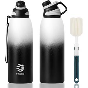 Fjbottle Borraccia Termica con Tappo magnetico 1500ML, Bottiglia Termica per Bambini - Senza BPA/Senza Perdite Borracce acciaio inox per Scuola, Sport, Palestra, Ciclismo