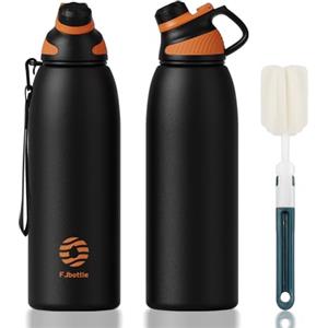 Fjbottle Borraccia Termica con Tappo magnetico 1500ML, Bottiglia Termica per Bambini - Senza BPA/Senza Perdite Borracce acciaio inox per Scuola, Sport, Palestra, Ciclismo