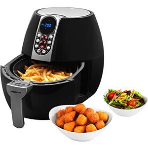 MEDION Friggitrice ad aria calda E10 S (4L, 1500 watt, pannello comandi digitale, frittura senza olio, timer di 30 minuti, MD 17320)