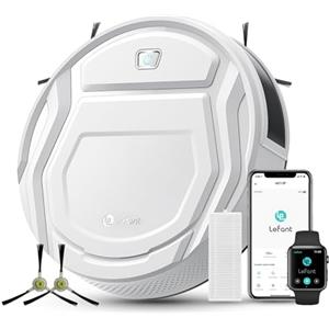 LEFANT M210P Robot Aspirapolvere, Aspirazione 2200Pa, Ultrasottile Silenzioso, WiFi/App/Alexa, Pulizia a Zig-Zag, Autonomia 120min, Ideale per Peli Animali, Moquette e Pavimenti Duri