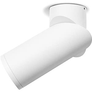 KYOTECH Bianco Faretto da Parete o Soffitto Orientabile 350°, Attacco GU10 per Lampadina, Plafoniera, Lampada da Soffitto per Ingresso, Applique per Camera da Letto o Corridoio, Lampadina Non Inclusa