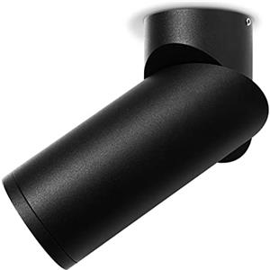KYOTECH Nero Faretto da Parete o Soffitto Orientabile, Attacco GU10 per Lampadina, Plafoniera, Lampada da Soffitto per Ingresso, Applique per Camera da Letto o Corridoio, Lampadina Non Inclusa