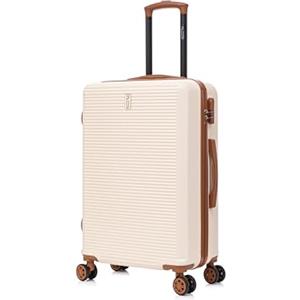 CELIMS - Valigie leggere approvate da 100+ compagnie aeree per un viaggio in tutta fiducia, crema, Moyenne