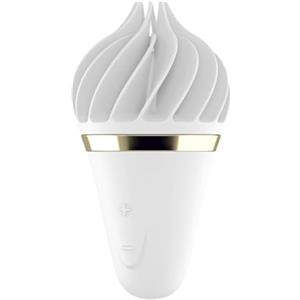 Satisfyer Sweet Treat Vibratore Clitorideo | Vibratori da appoggio con 11 Programmi di Rotazione | Sex Toy impermeabile (IPX7) per Donne | Ricaricabile con Cavo USB | Sex Toys in Bianco