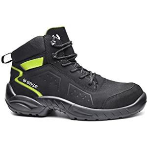 Base Protection Chester Top Scarponcino Antinfortunistico, da Donna e Uomo, Nero/Verde, Taglie 45