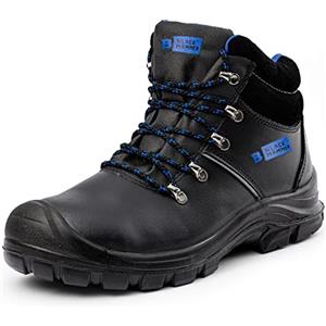 BLACK HAMMER Stivali da Lavoro Uomo Antinfortunistici - Scarpe da Lavoro Alte con Protezione, Comodi e Sicuri per Uomo, Ideali per Ambienti di Lavoro e Industria 8822 (42 EU)
