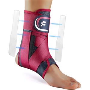 Fitomo Tutore Caviglia, Cavigliera Uomo e Donna Tutore Caviglia con stabilizzatori rimovibili per la Prevenzione e il Recupero da Infortuni, Debolezza della Caviglia, Gonfiore, Tendinite di Achille