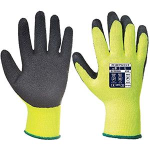 Portwest Guanto Grip Termico, Colore: Giallo, Taglia: L, A140BKRL