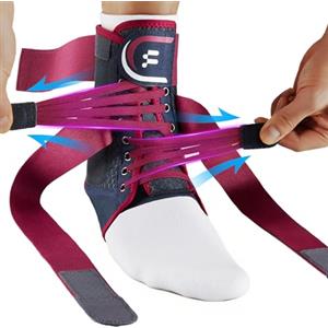 Fitomo Tutore Caviglia, Cavigliera Uomo e Donna Tutore Caviglia con stabilizzatori rimovibili per la Prevenzione e il Recupero da Infortuni, Debolezza della Caviglia, Gonfiore, Tendinite di Achille