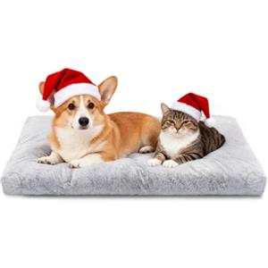 Nobleza Letto per Cani Medio Ansiolitico, Super Morbido Lavabile con Fondo Antiscivolo, Peluche Alta qualità, 95x60x10 cm