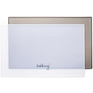 Rudelkönig Tappetino ciotola cane e gatto - 48 x 30 cm - Tappetino sottociatola impermeabile con bordo