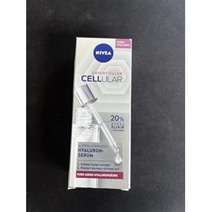 NIVEA Cellular Expert Filler Hyaluron Replumping Serum, siero ialuronico leggero e ad assorbimento rapido con Hydra Elixir, trattamento anti-età per rughe levigate (30 ml)