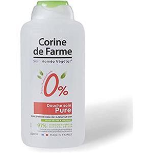 Corine de Farme Doccia Soin Pure 0% - Peli Secche & Sensibles-Ph Neutrale - Senza Sapone - Senza Colorante - Pulizia Di Liscia - Non Asciugare La Pelle - Composizione Adatta