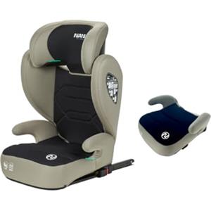 NANIA Bogota, Seggiolino auto 2 in 1, isofix, i-Size, Gruppo 2/3, 100-150 cm, da 4 a 12 anni, 15 a 36 kg, seggiolino auto con protezione laterale, Poggiatesta a 9 Livelli, Fissaggio Isofix o cintura