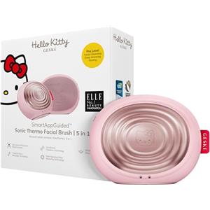 GESKE x Hello Kitty | SmartAppGuided™ Sonic Thermo Facial Brush | 5 in 1 | Pulizia della pelle | Spazzola per la pulizia con funzione riscaldante | Massaggiatore facciale | Spazzola viso elettrica