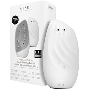 GESKE | Dispositivo SmartAppGuided™ Sonic Thermo Facial Brush & Face-Lifter | 8 in 1 | Pulizia della pelle e antirughe | Spazzola per pulizia elettrica silicone | Massaggiatore facciale | Anti-età