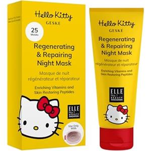 GESKE Maschera notte rigenerante e riparatrice | Da usare con Hello Kitty Sonic Warm & Cool Mask | Con vitamine e peptidi rigeneranti per la pelle | Formula riparatrice | Rinnovamento cutaneo notturno