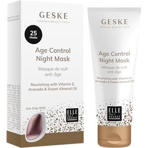 GESKE Maschera notte antietà | Da usare con Sonic Warm & Cool Mask | Vitamina E, olio di mandorle dolci e avocado | Formula arricchita | Stimola rinnovamento cutaneo notturno | Pelli secche | Vegana