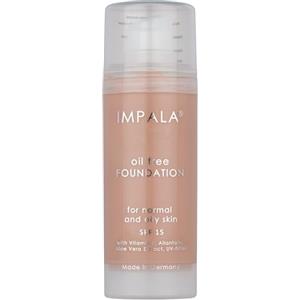 Impala - Fondotinta Senza Olio Nº 03 | Trucco Senza Olio Leggero | Per Pelli Normali o Grasse | Con Protezione Solare SPF15, Vitamina E ed Estratto di Aloe | 30 ml