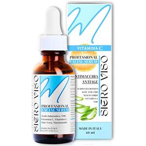 Momenti Memorabili 60ml. Bio Siero Vitamina C e E. Siero Viso Acido Ialuronico PURO con Niacinamide, Aloe Vera e Pantenolo. Antirughe, Antimacchie Illuminante e Antietà. Formula Naturale e Senza Alcol - Made in Italy