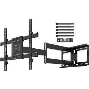 BONTEC Supporto TV Parete con Braccio Articolato Extra Lungo 850mm per Schermi LCD/LED/OLED da 32-70 Pollici fino a 60 kg, Inclinabile, Orientabile e Rotabile, Max VESA 400 x 400 mm