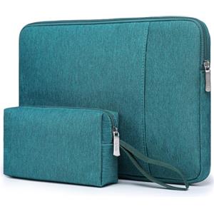 HYZUO 14-15 Pollici Custodie per Portatili per MacBook Air 15 M4/M3/M2, MacBook Pro 15, XPS 14/15 Plus, 15" Surface Laptop, Borsa Protettiva per 14" HP Lenovo ThinkPad Asus Acer HUAWEI, Verde Scuro
