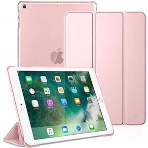 FINTIE Cover per iPad 9.7 Pollici 2018 2017 - Sottile Leggero Semi-Trasparente Custodia Case con Auto Sveglia/Sonno Funzione per iPad 9,7 inch 2018 2017 Modello, Oro Rosa
