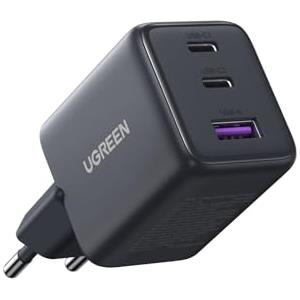 UGREEN Zapix Caricatore USB C 30W, Alimentatore iPhone a 3 porte (2C+1A) GaN II, Caricabatteria Carica Rapida PD Compatibile con iphone 17 Pro Max Air/16/15; Galaxy S25/S24; google pixel 10/9/8 ecc